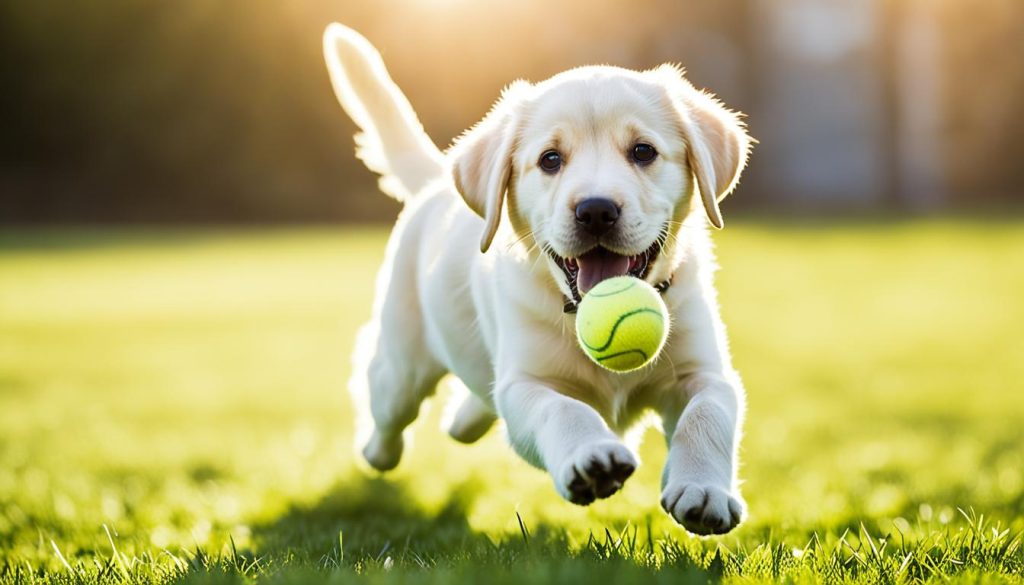 Labrador Puppy Playing