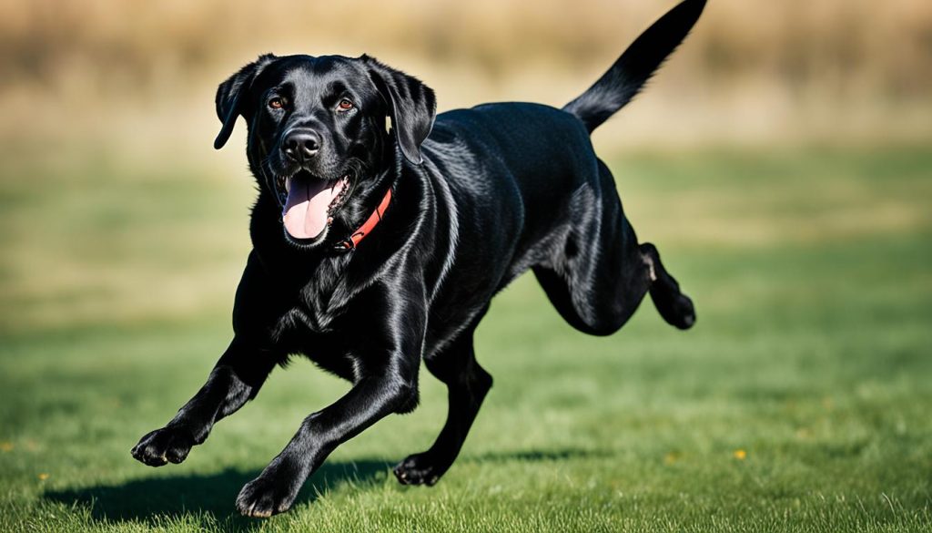 Athletic Black Labrador Retriever