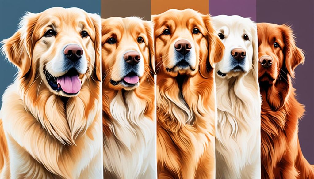 Illustration of Canine Color Genetics